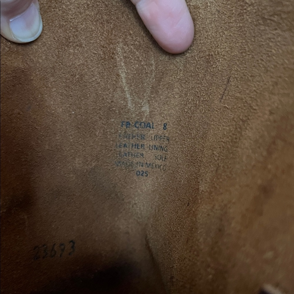 Freebird Coal Lace-Up Tall Leather Boots in Chestnut Brown/Cognac - Picture 12 of 12
